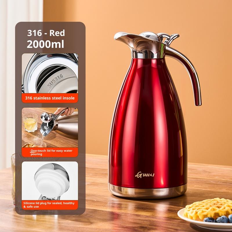 Gianxi Insulated Pot Household 316 Stainless Steel Warm Water Bottle Large Capacity Hot Water Bottle Premium Warm Water Bottle