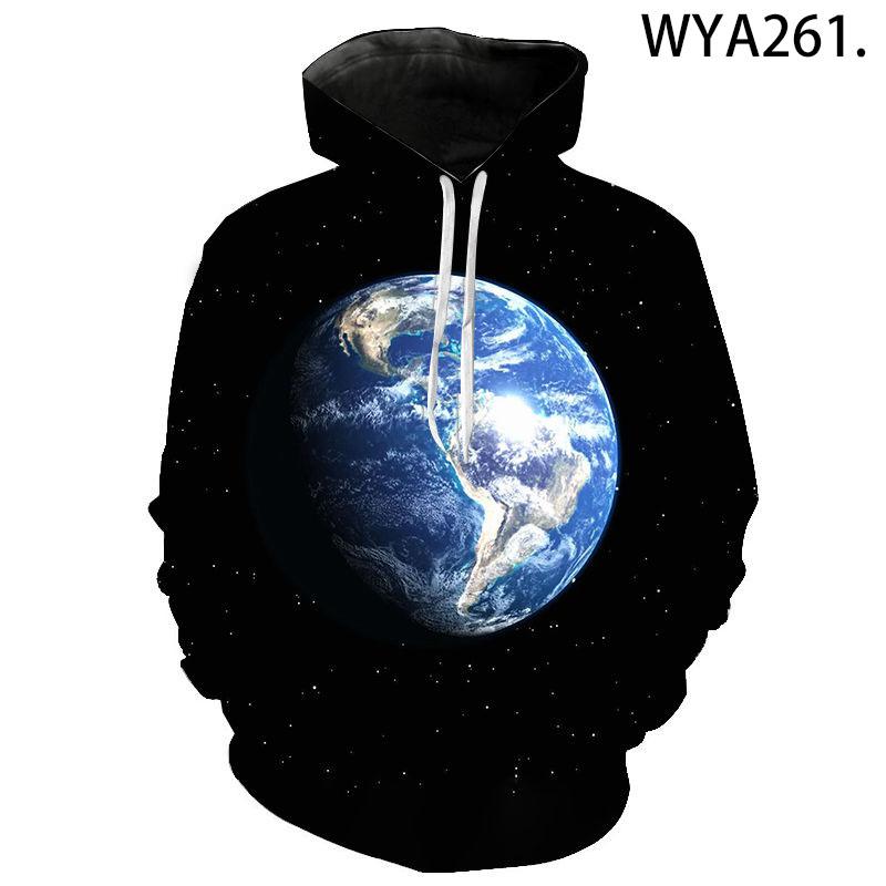 New Casual Hoodie, Space Planet 3d Diy Printed Super Cool Pattern Men's And Women's Pullovers, Street Fashion Children's Tops