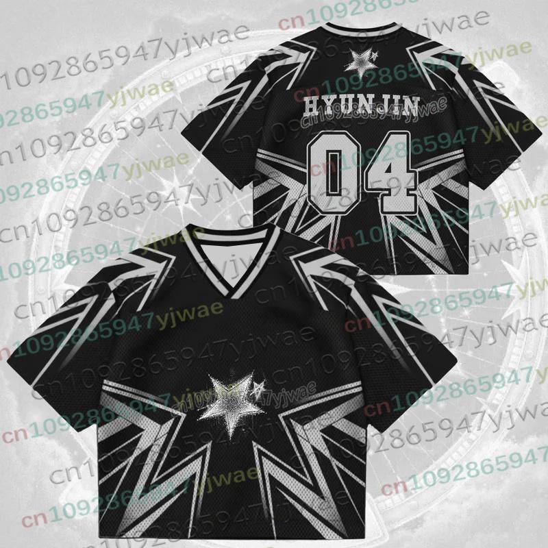 Kpop Stay Karma Album Fans T-Shirt Felix Bangchan Hyunjin Streetwear Casual Sport Oversize Kurzarm Herrenbekleidung T-Shirt