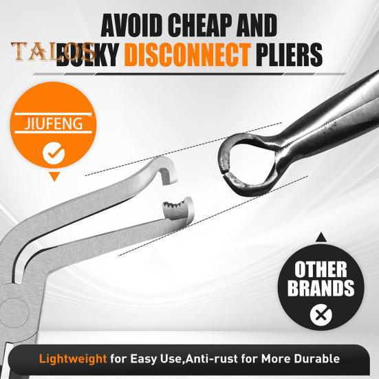 Electrical Disconnect Pliers with Ergonomic Handle Portable 60-Degree Bend Electrical Connector Disconnect Pliers Automotive Tools