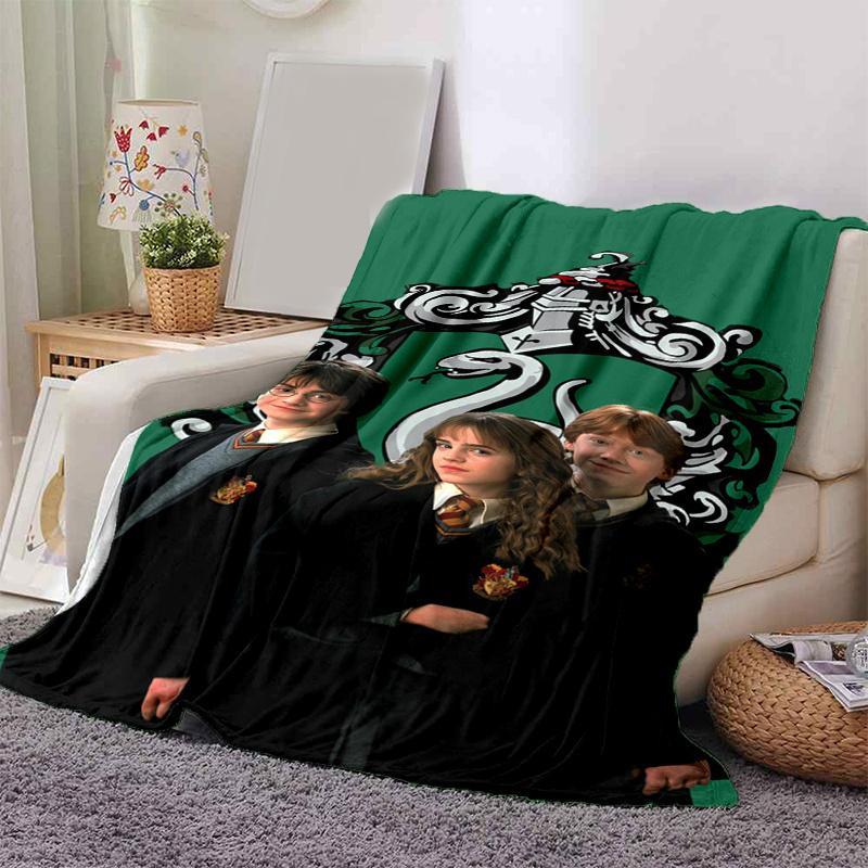 

Harry Potter Hogwarts School Uniform Cosplay Costume Robe Cloak for KidsPrint Blanket, Soft Blanket For Sofa Office Bed And Travelling Daugh 130cm×150cm（50in×60in）