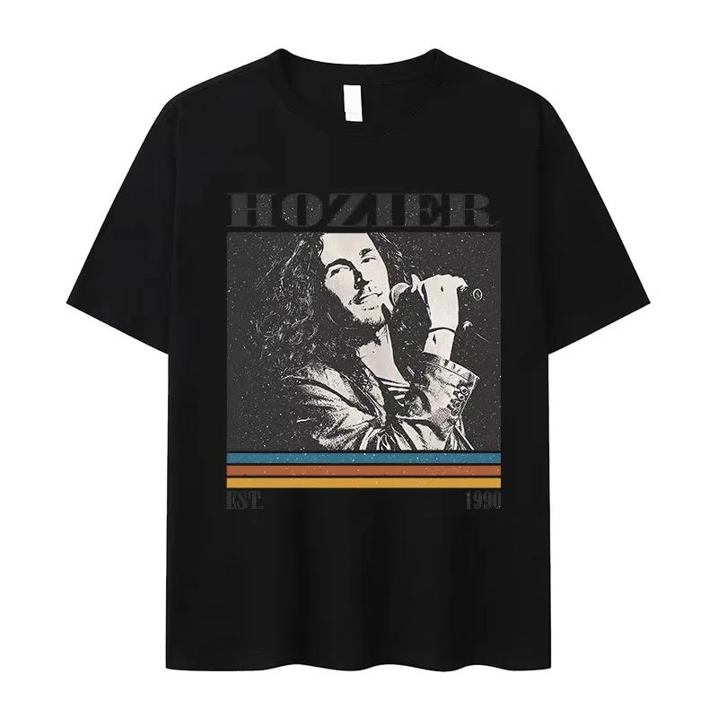 Hotsale Hozier Jesus 2025 Pattern Printed Tshirt Womens Hip Hop Retro Short Sleeve Tshirt Casual Oversized Tshirt Street Wear