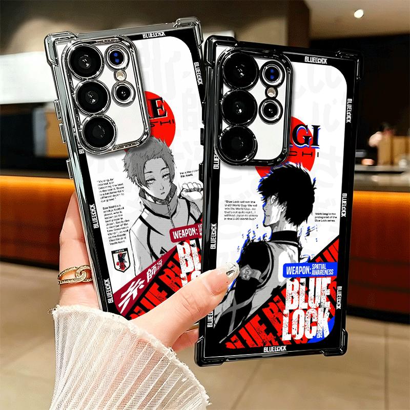 Anime Blau L-Lock Manga Weiche Handyhülle Für Samsung Galaxy S26 Ultra S25 Edge S24 FE S23 Plus S22 S21 + S20 Beschichtung Anti-Fall Fu