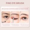 Professional Fine Eyeshadow Brushes Soft Horse Hair Eyelid Highlighter Lying Silkworm Smudge Makeup Brushes Eyes Make Up Tools