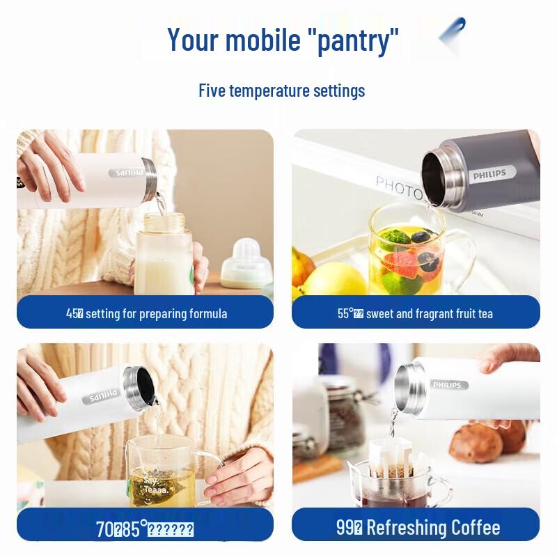 Philips Tragbarer Elektrischer Heiz- und Isolierbecher