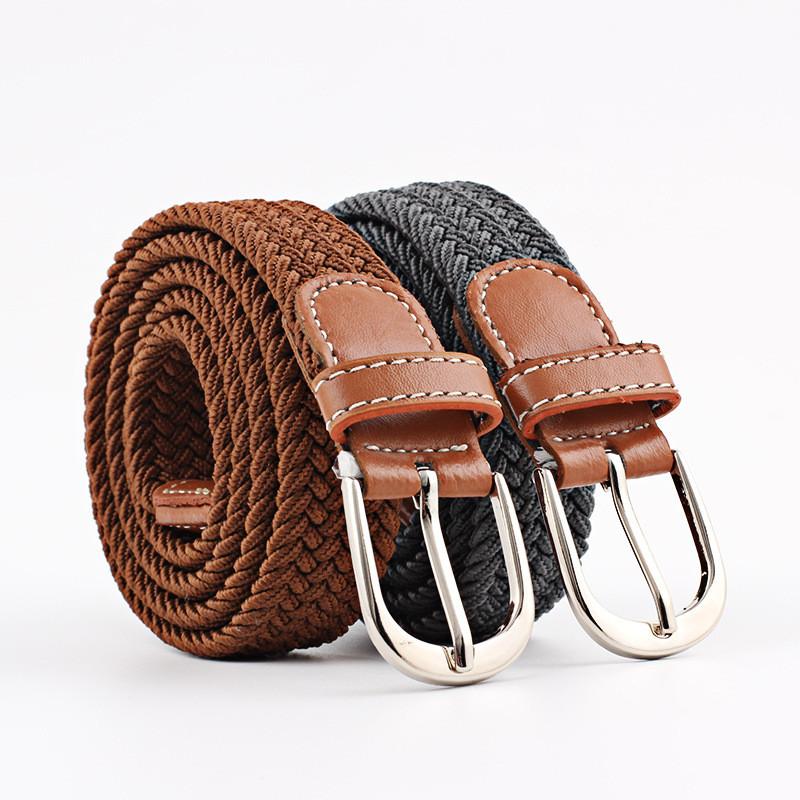 Fashionable Elastic Canvas Belt For Youth Students With Comfortable Fit And Unique Colors