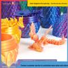 3D Printed Chinese Dragon Egg and Wings Set - Creative Ornament Figurine Gift