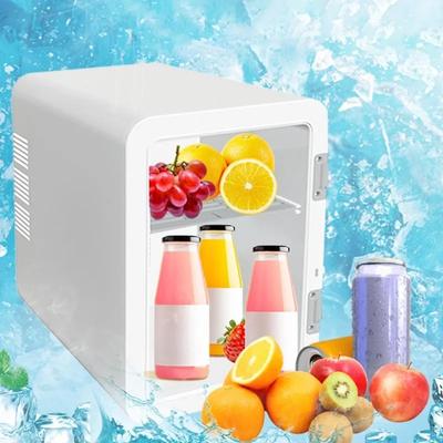 Mini 6L Auto Kühlschrank Schönheit Kosmetik Maske Make-Up Hautpflege Kühlschrank DC 12V / AC 220V Beheizte Kühlung Schlafsaal Kühlschrank