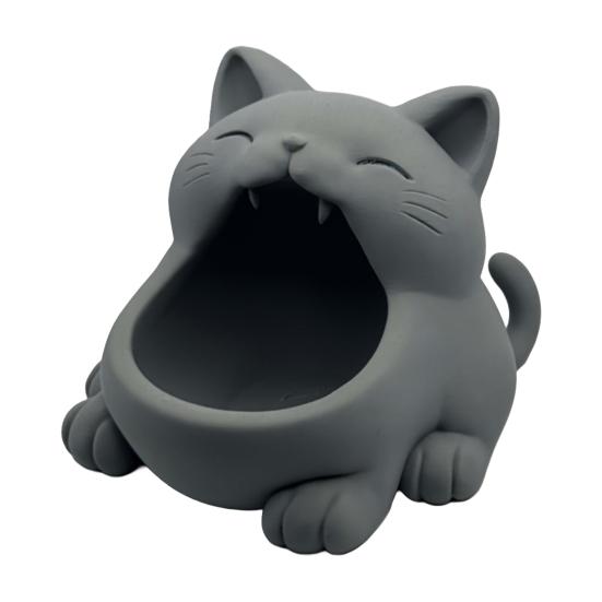 Key Storage Box, Big-Mouthed Cat Design Key Holder, Large Opening Key Organizer for Keys Jewelry Small Items