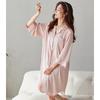 Pajamas Women's Summer Thin Ice Silk Short-sleeved Half-sleeved Simulated Silk Pajamas Cool Loungewear Large-size Dress