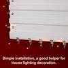 30Pcs Christmas Light Clips Metal Gutter Hooks Strong Load-bearing Weatherproof