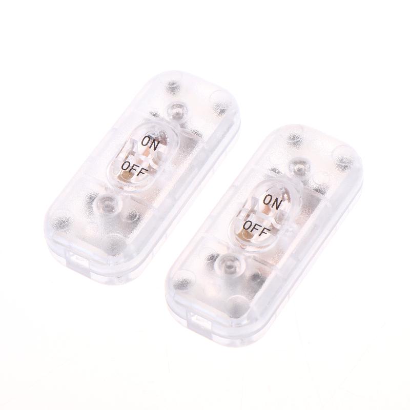 2Pcs Black Inline Cord Switch 250V 6A On/Off Lamp Control Appliance Switch Rocker For Table Lamp Desk Bed Led Lights