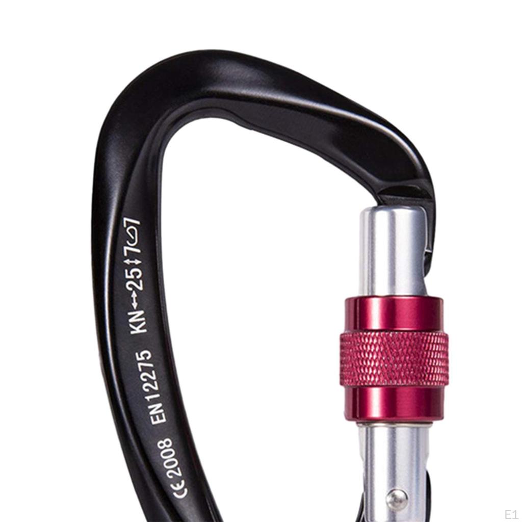 Carabiner Clip D Rings Carabiners Utility Hooks Keychain Webbing Release Hook for