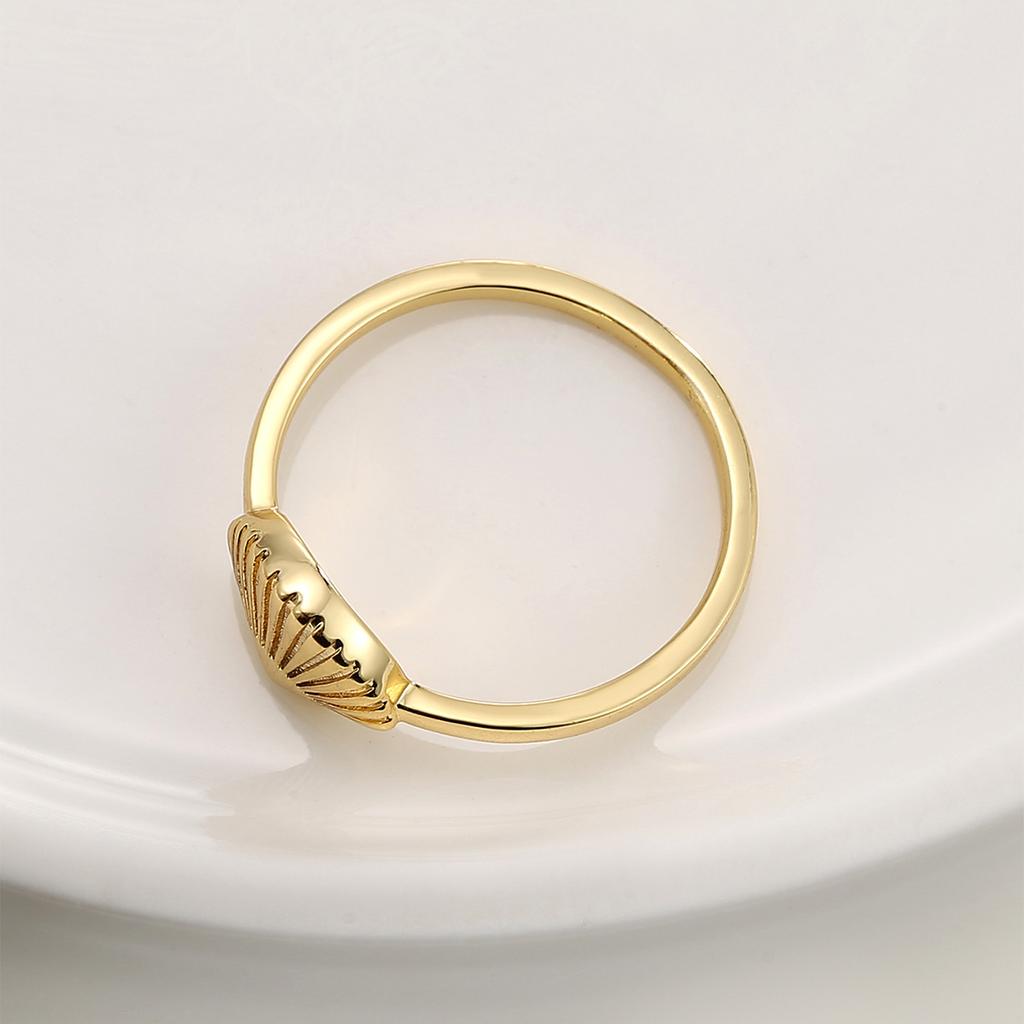 Vintage Vacation Shell Tail Ring Women Small Design Sense Finger Ring
