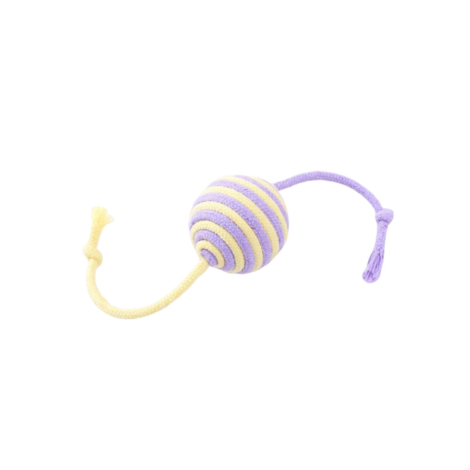 

Pet Toys: Colorful -tingling Ball, Amusing Toy To Boredom, Self-amusement Chew Toy, Wear-resistant Sound-producing Ball one size фіолетовий