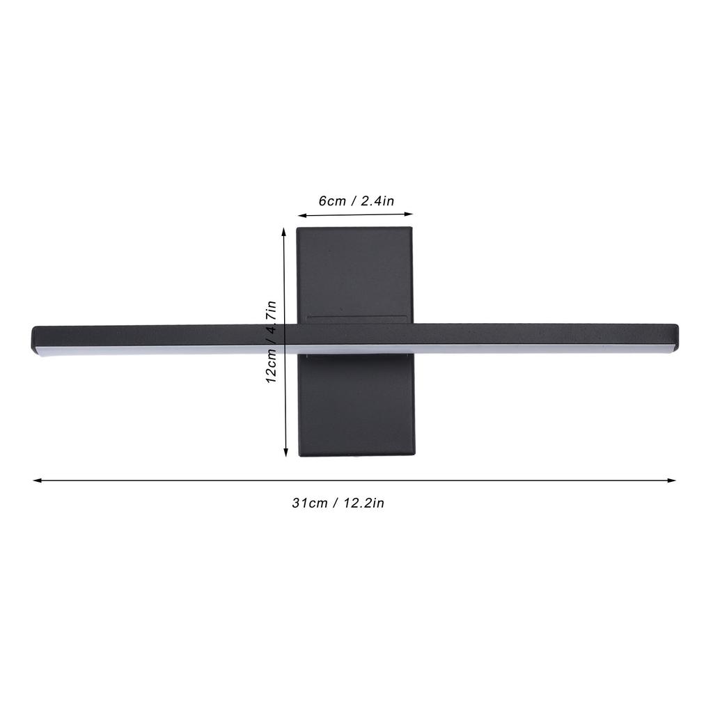 Wandleuchte 330 Grad Drehbar Eisen Modern Schlicht Warmes Licht Festverdrahtet LED Wandleuchte für Nachttischlesung