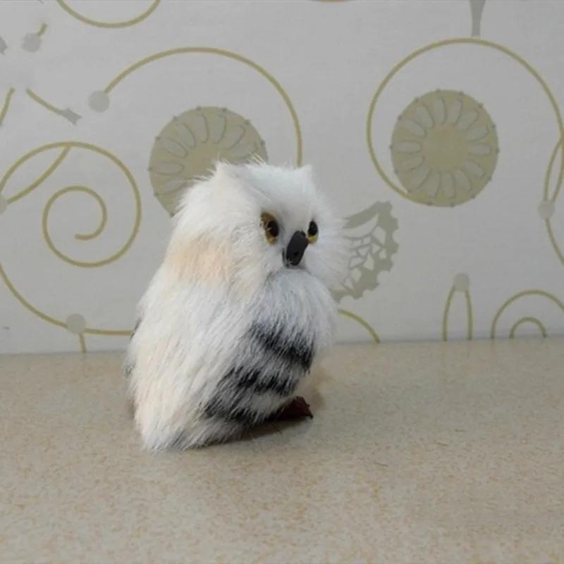 Decoration 1pcs Static Model Simulation of Owl White Owl Car Decoration Animal Car Ornament Pendant Car Decoration