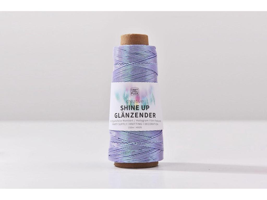 1mm Colorful Gold & Silver Core-Spun Yarn - 150m Hologram Thread for DIY Crochet Bags