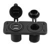 12V Cigarette Lighter Power Socket Adapter 4.2A Dual USB Charger for Car RV Yacht Bus