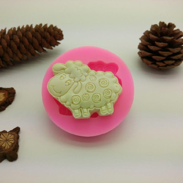 Cake Chocolate Clay Soap Cute Sheep Baking Fond Polymer Craft Art DIY Molds Tool