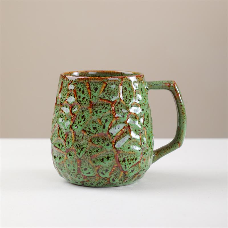 Large Capacity Water Cup Kiln Transmutation Ceramic Mug Coffee Cups Afternoon Tea Mug Breakfast Cup Beverage Mugs Coffee Mugs
