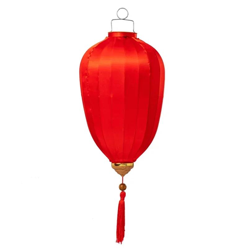 

14 inch Solid Color Cloth Hanging Lantern Performance New Year Party Festival Waterproof Outdoor Lantern Wedding Decoration 14INCH