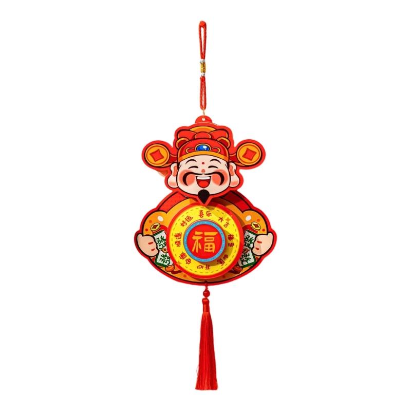 Chinese New Year Festival Decoration PVC Foam Board Horse Theme Hanging Ornament for Chinese Spring Festival Celebration