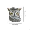 Owl Statue Planter Plant Pot Resin Sculpture Multifunctional with Drainage Hole Indoor Decoration