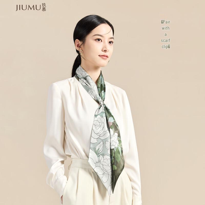JIUMU Mulberry Silk Versatile Scarf