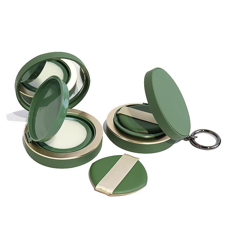 Anahtarlıklı Boş Air Cushion Pudra Süngeri Kutusu Aynalı Taşınabilir Kozmetik Makyaj Kutusu BB Krem Fondöten İçin Kap