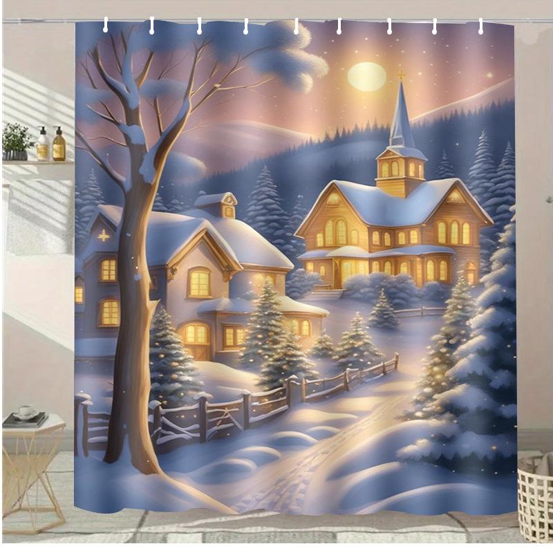 

Cartoon Ice Cream Cake Washable Dirt-Resistant Shower Curtain Shower Head Waterproof Polyester Bath Curtain For Home Decor W60H190(CM)-1 Pcs