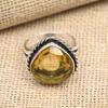 Citrine Gemstone Handmade 925 Solid Sterling Silver Jewelry Ring For Women