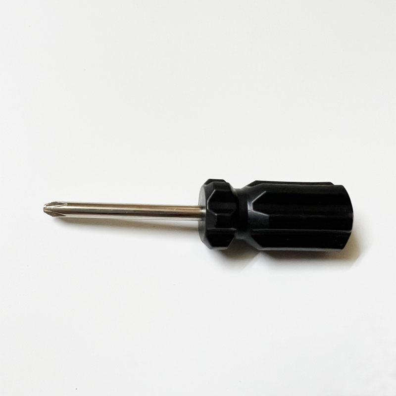 Radish Head 5.0 Phillips/Flathead Mini Screwdriver - Black Handle, Short Head for Table Delivery, Gift Tool