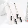Stil Luxus Strassbesetzt Quaste Rechteck Anhänger Damen Ohrstecker Schmuck Schmuckgeschenk