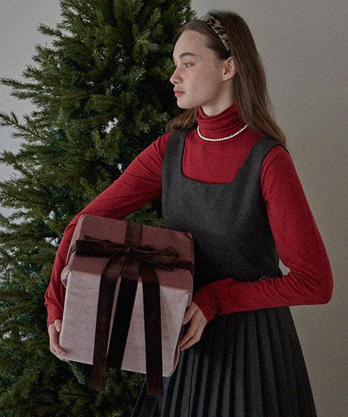 HAINT Mont Wool Turtle Neck_2Colors_Red