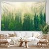 Tapiserie Misty Forest Závěs na stěnu Přírodní a minimalistická scenérie Bohémské umění Moderní styl Home Decor
