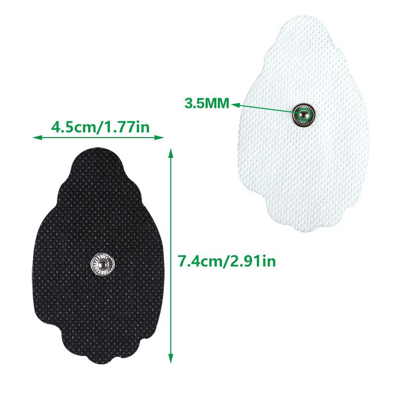 10Pcs Self-Adhesive Sticker Electrodes Pads Replacement Pack Electric Muscle Stimulator Patches Massage Acupuncture Conductive