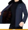 Men's Detachable Hat Cotton Winter Jacket – Thickened Warm Outerwear for Autumn/Winter