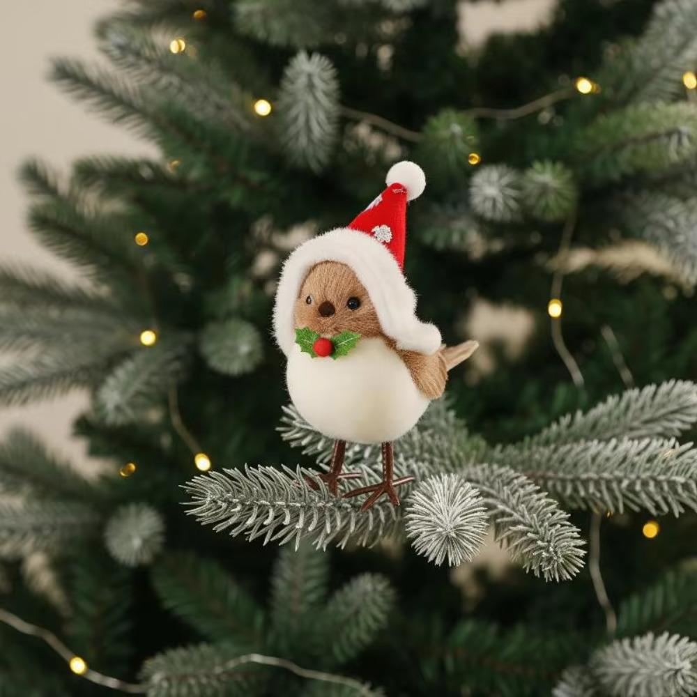 1/3pcs Bohemian Winter Snow Tabletop Ornaments Plush Xmas Home Window Decoration Party Decor