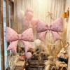 Love Print Bow Aluminum Film Balloon Pink Red Bow Balloon for Birthday Party Wedding Season Mother's Day Decoration Photo Props