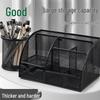 Stylish Multifunctional Mesh Pen Holder - Cute Korean Student Office Desktop Organizer