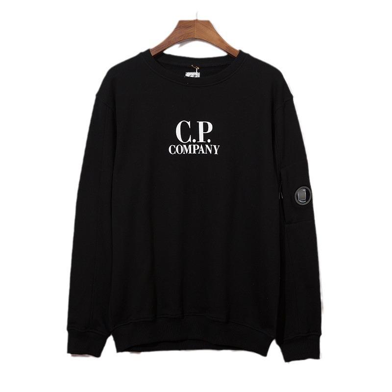 Autumn Winter Logo Lens Round Neck Hoodie