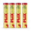 The Plant Fix Plix Apple Cider Vinegar Effervescent (15 Tablets) X Pack Of 4 For Metabolism & Appetite Support Lemon Masala Flavor