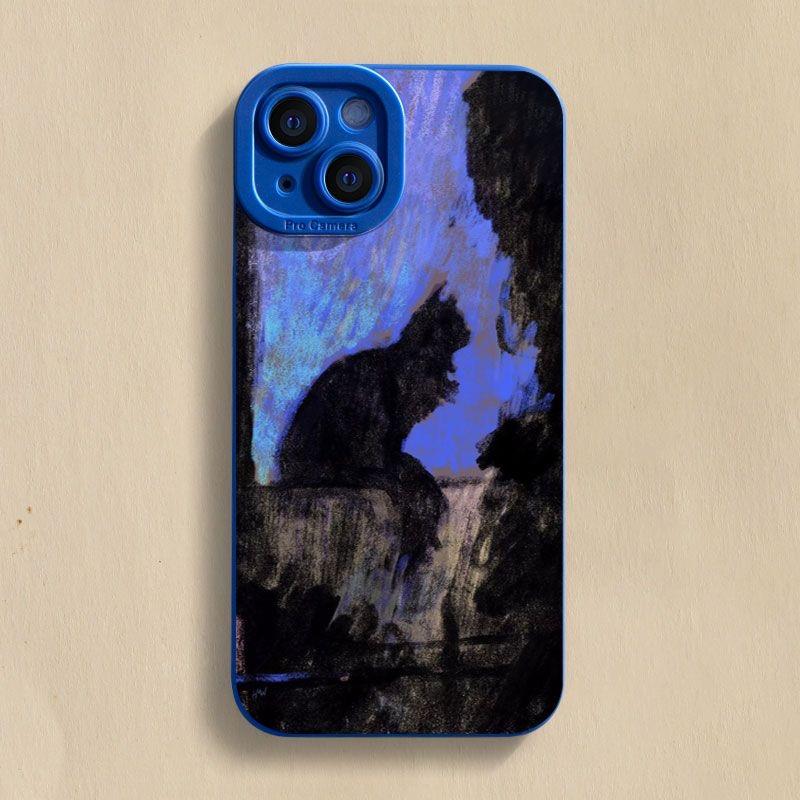 Cartoon Dark Funny Monster Cat Fox Creative Phone Case For iPhone 16 11 12 13 14 15 Pro Max 13 15 Pro XS XR XS 7 8 PLUS SE Cover