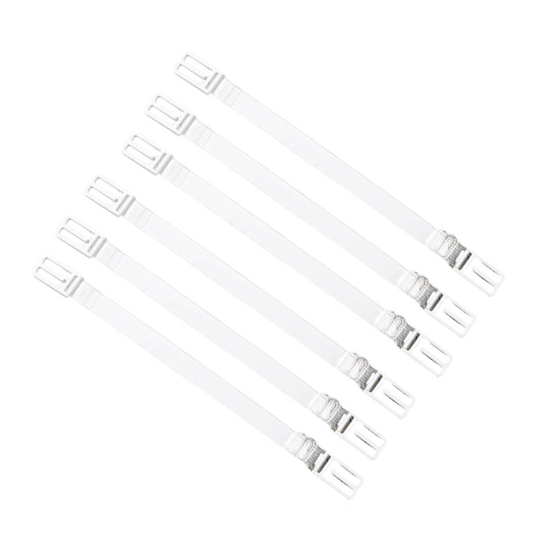 Pack of 6 Nonslip Bra Strap Holders Adjustable Elastic Bralette Strap Clips for Secure and Comfortable Fit Bra Accessory
