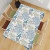 Coastal Nautical Starfish Tablecloth, Premium Beach Ocean Seashell Coral Table Cover for Vibrant Summer Patio Dining