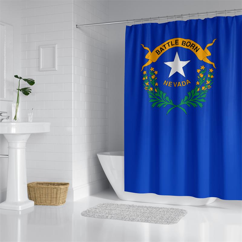 

Aertemisi Nevada Shower Curtain Set With Grommets And Hooks For Bathroom Decor W60H190(CM)-1 Pcs