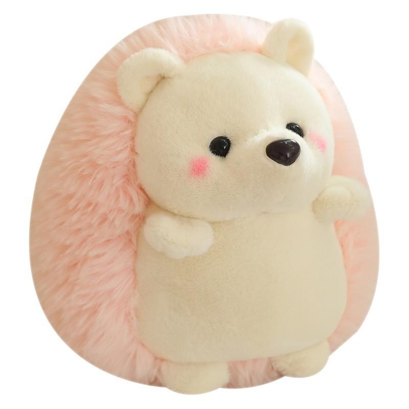 Plush Hedgehog Toy Cartoon Stuffed Doll Bedroom Decoration Keychain Kids Gift