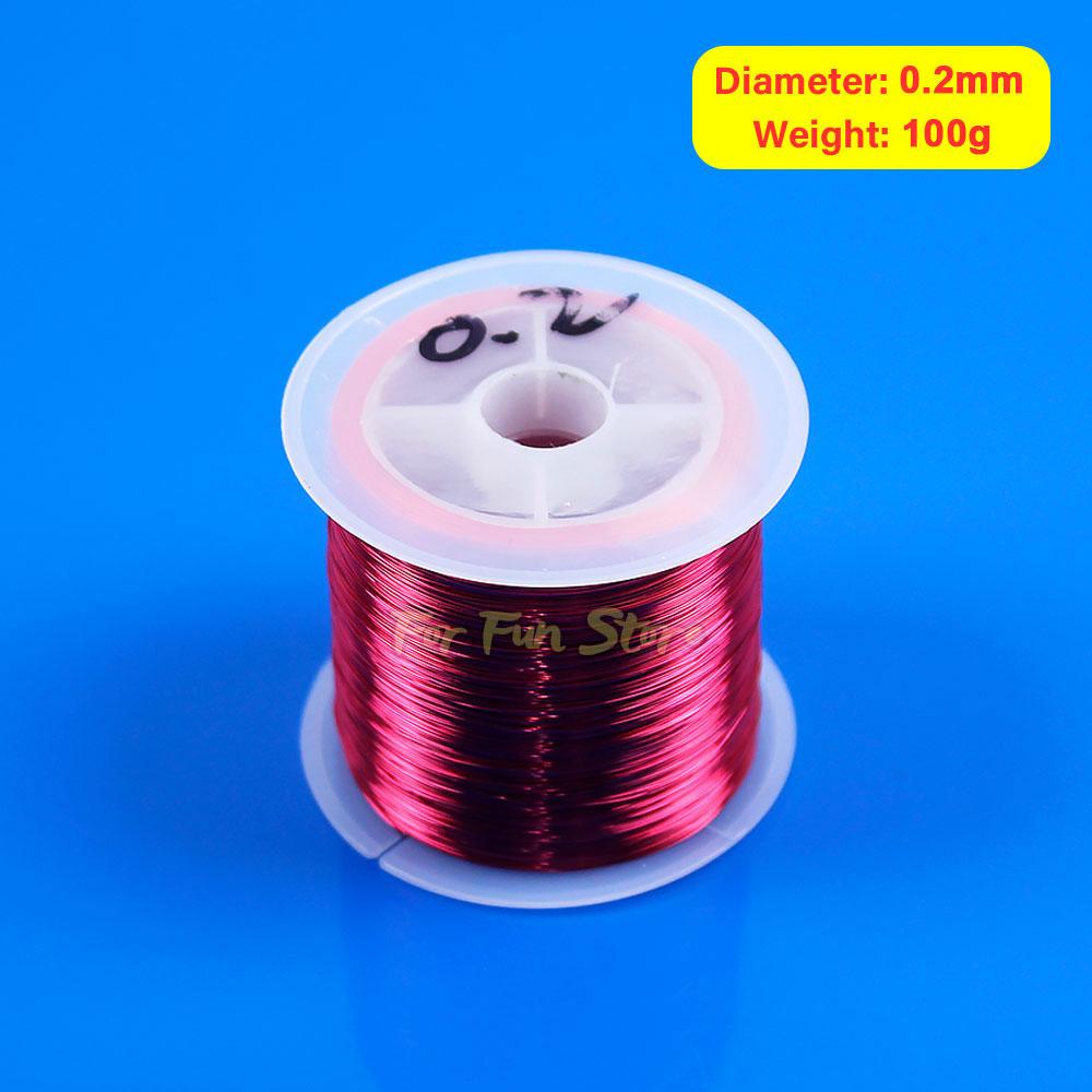 For Fun Copper Wire Enameled Wire 0.1mm -1.0mm Multi-purpose Bead String Cable Conductive Copper Wire Magnet Wire Bare Wire Coil