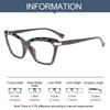 Square Vision Care Oversized Anti-blue Light Glasses Computer Goggles Multi-section Eyeglasses Cat Eye Eyewear